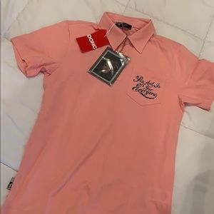 DOHC Andy Warhol POP Art Pink Polo Sz M